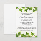 Groene Klimop - 3x5 Bruiloft Uitnodiging (Voorkant / Achterkant)