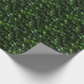 Groene klimop bladeren, naturalistisch realisme cadeaupapier (Hoek)
