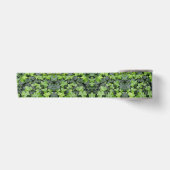 Groene klimop botanische print satijnen lint (Voorkant)