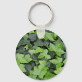 Groene klimop botanische print sleutelhanger (Achterkant)
