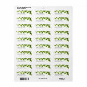 Groene klimop - retouradreslabels etiket (Full Sheet)