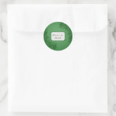 Groene klimop    ronde sticker (Tas)