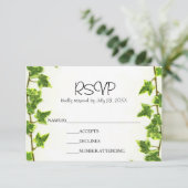 Groene Klimop - RSVP Kaart (Staand voorkant)