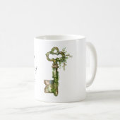 Groene Klimop Sleutel Koffiemok (Voorkant rechts)
