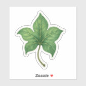 Groene klimopblad botanisch sticker (Vel)