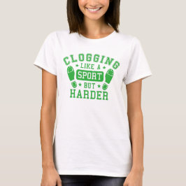  groene kloksport maar harder t-shirt