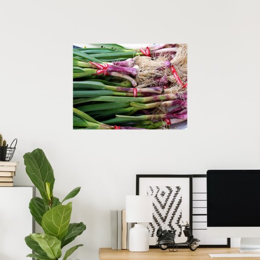 Groene Knoflook Poster (Thuiskantoor)