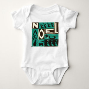 Groene  knooppuntafdruk romper