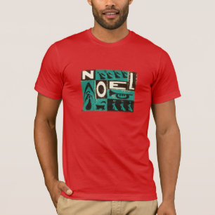 Groene  knooppuntafdruk t-shirt
