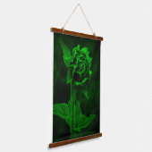 "Groene knop"  Hangend Wandkleed (Gebogen)