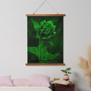 "Groene knop"  Hangend Wandkleed