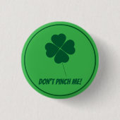 Groene knop voor St. Patrick's Day Ronde Button 3,2 Cm (Voorkant)