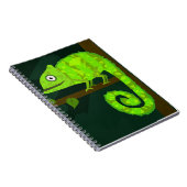 Groene knuffel kameleon notitieboek (Rechterzijde)