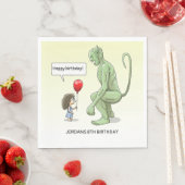Groene Kobolds Verjaardag Servet (Insitu)