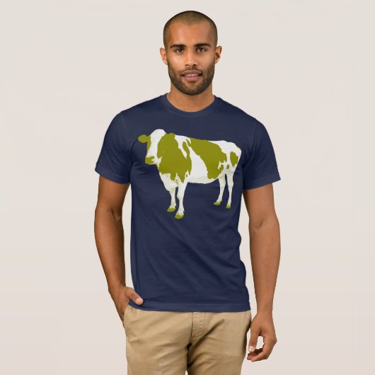 Groene koe nu t-shirt (Voorkant volledig)