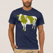 Groene koe nu t-shirt (Voorkant)
