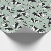 Groene Koeien Cadeaupapier (Hoek)