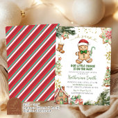 Groene koekjes peperkoek Baby shower Kaart