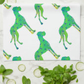 groene koele Francy Dogge Theedoek (Gevouwen)