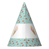 Groene Koele Ice Cream Kegeljongens Verjaardag Feesthoedjes (Achterkant)