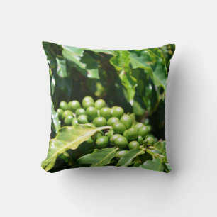 Groene koffie bessen werpkussen kussen