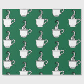 Groene koffie inpakpapier  (Vlak)