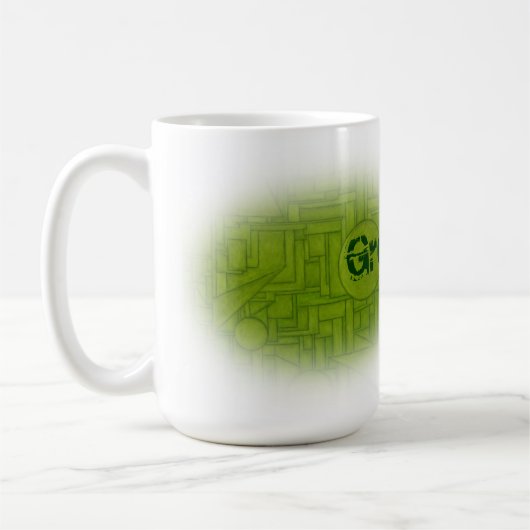 Groene koffie-Mok! Koffiemok (Links)