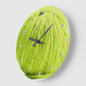 Groene kogel van garen - gebreide genummerde wandk grote klok (Hoek)
