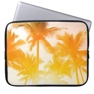 Groene kokokosbomen laptop sleeve