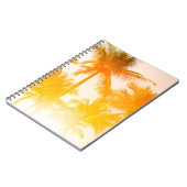 Groene kokokosbomen notitieboek (Linkerzijde)