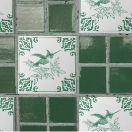 Groene Kolibrie Decor Keramische Tegel Tegeltje