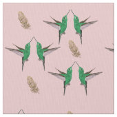Groene Kolibrie Stof (Close Up)