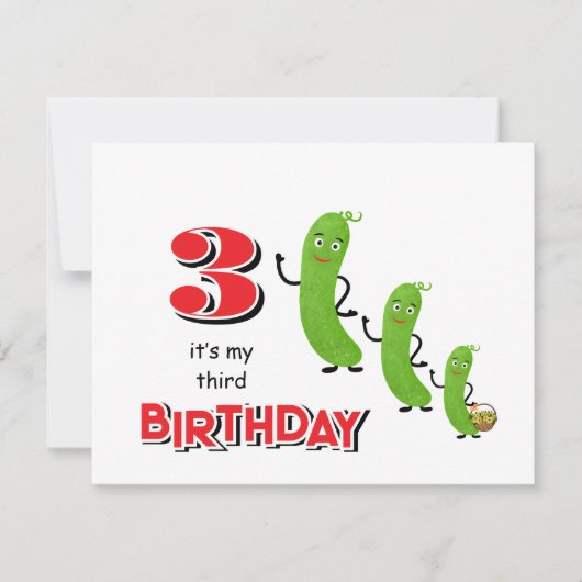 Groene komkommers kaart (Voorkant)