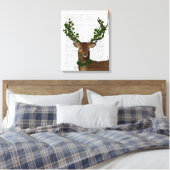 Groene koning 2 canvas afdruk (Insitu (Slaapkamer))