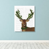 Groene koning 2 canvas afdruk (Insitu (Houten vloer))