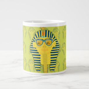 Groene Koning Tut met Zonnebril Grote Koffiekop