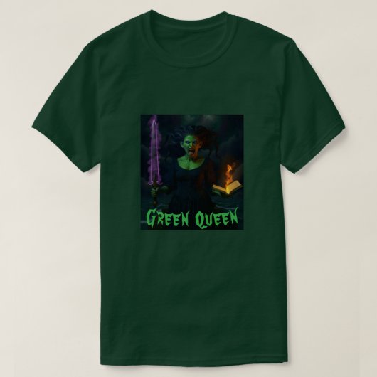 Groene Koningin T-Shirt (Design voorkant)