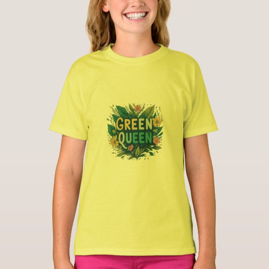 Groene koningin t-shirt (Voorkant)
