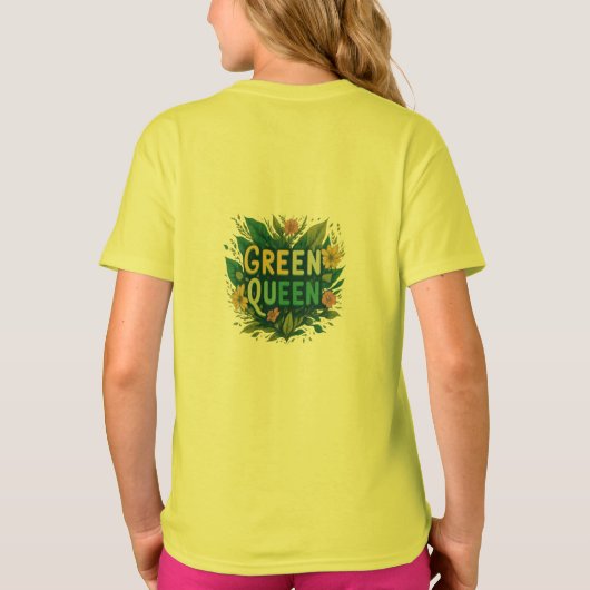 Groene koningin t-shirt (Achterkant)