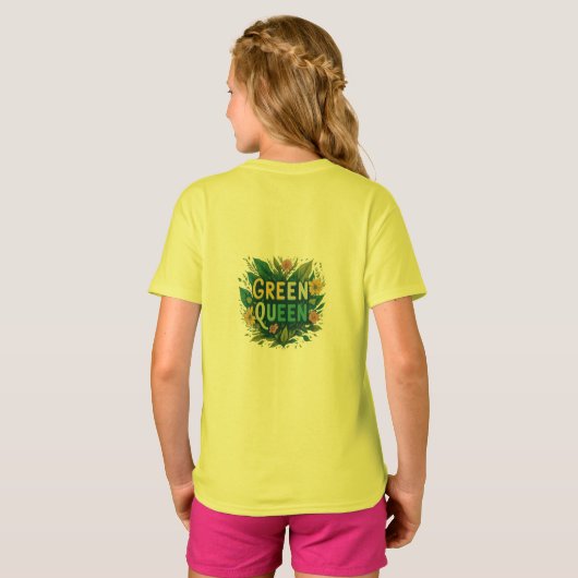 Groene koningin t-shirt (Achterkant volledig)