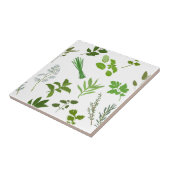 Groene kookkruiden Keuken Naadloos Patroon Tegeltje (Zijkant)