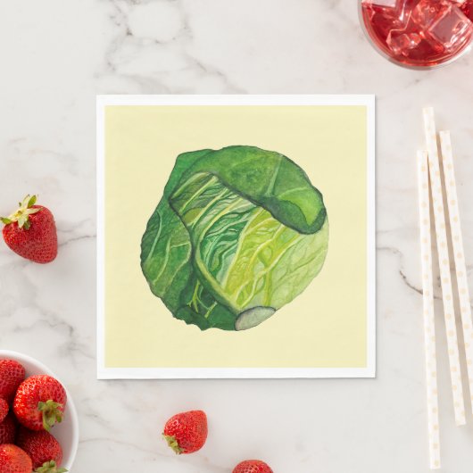 Groene Kool Gele Servet (Insitu)