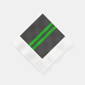 Groene koolstofvezel, racestrepen servet (Hoek)