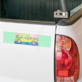 Groene koolzuurgas groen bumpersticker (Op Truck)