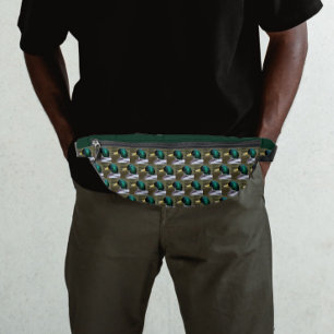 Groene kop Mallard Duck Patroon Heuptasje