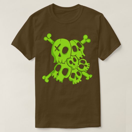 Groene kop t-shirt (Design voorkant)