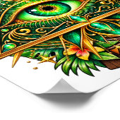 Groene Koperen Oog Poster (Hoek)