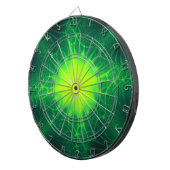 Groene Kosmische Dart Board Dartbord (Voorkant Rechts)