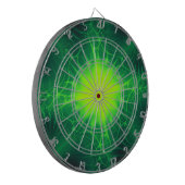 Groene Kosmische Dart Board Dartbord (Voorkant Links)