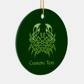 Groene Krab Celtische Knoop Keramisch Ornament (Rechts)